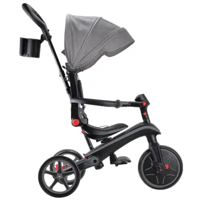 Globber Explorer 4in1 Katlanabilir Bisiklet - Siyah/Gri - 2