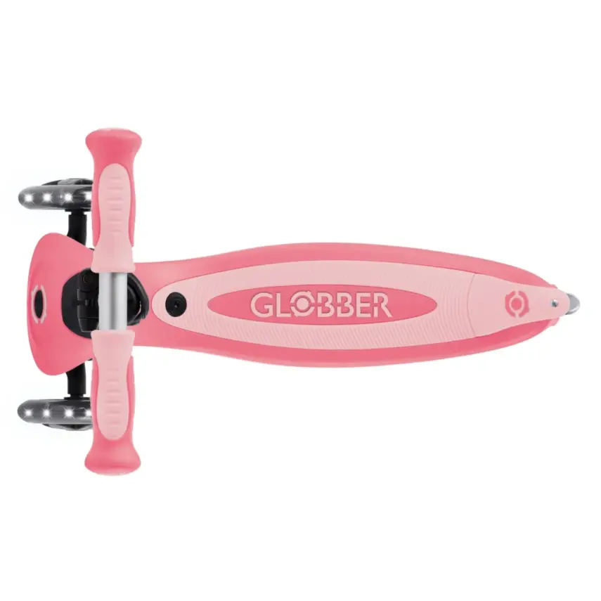Globber Go Up Baby 360 Derece Manevra Kabiliyetli Işıklı Scooter - Koyu Pastel Pembe - 4