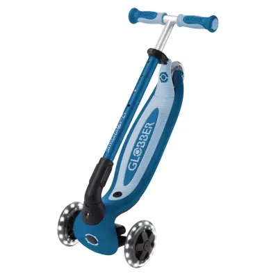 Globber Go Up Baby 360 Derece Manevra Kabiliyetli Işıklı Scooter - Pastel Mavi - 8