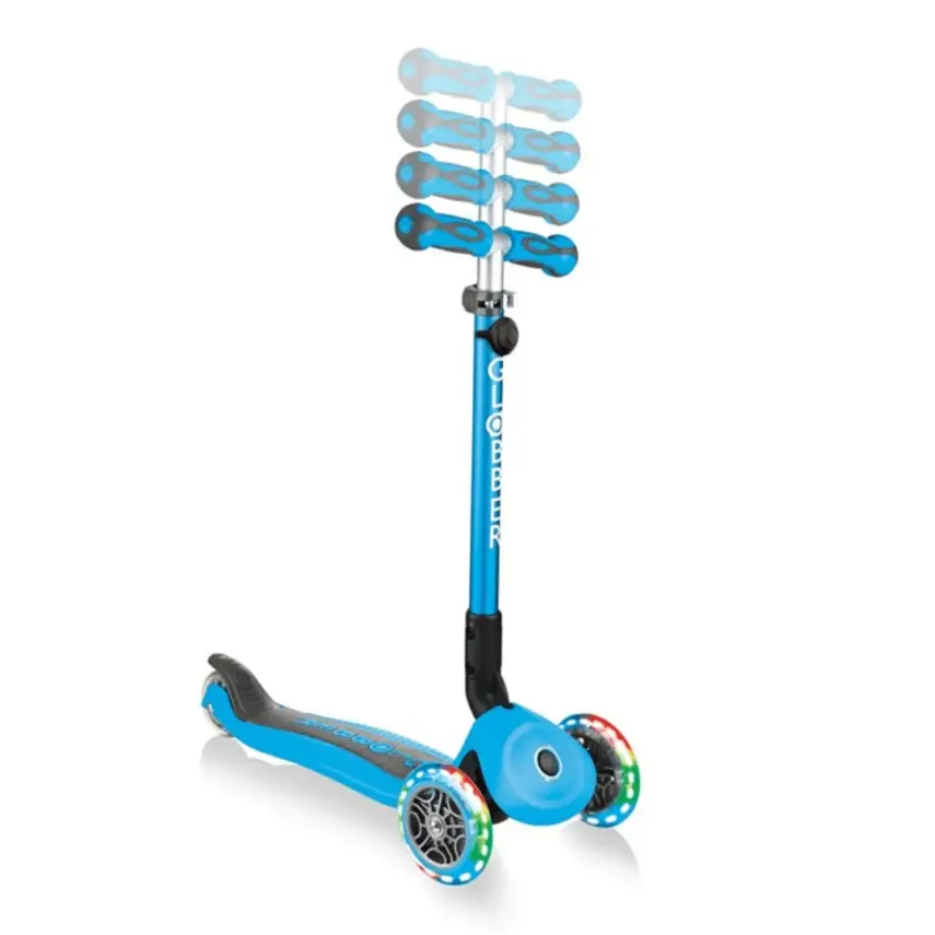 Globber Go Up Deluxe Işıklı Scooter Mavi - 3
