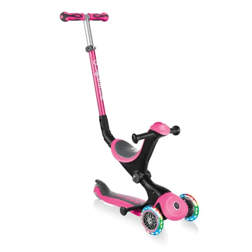 Globber Go Up Deluxe Işıklı Scooter Pembe - 1
