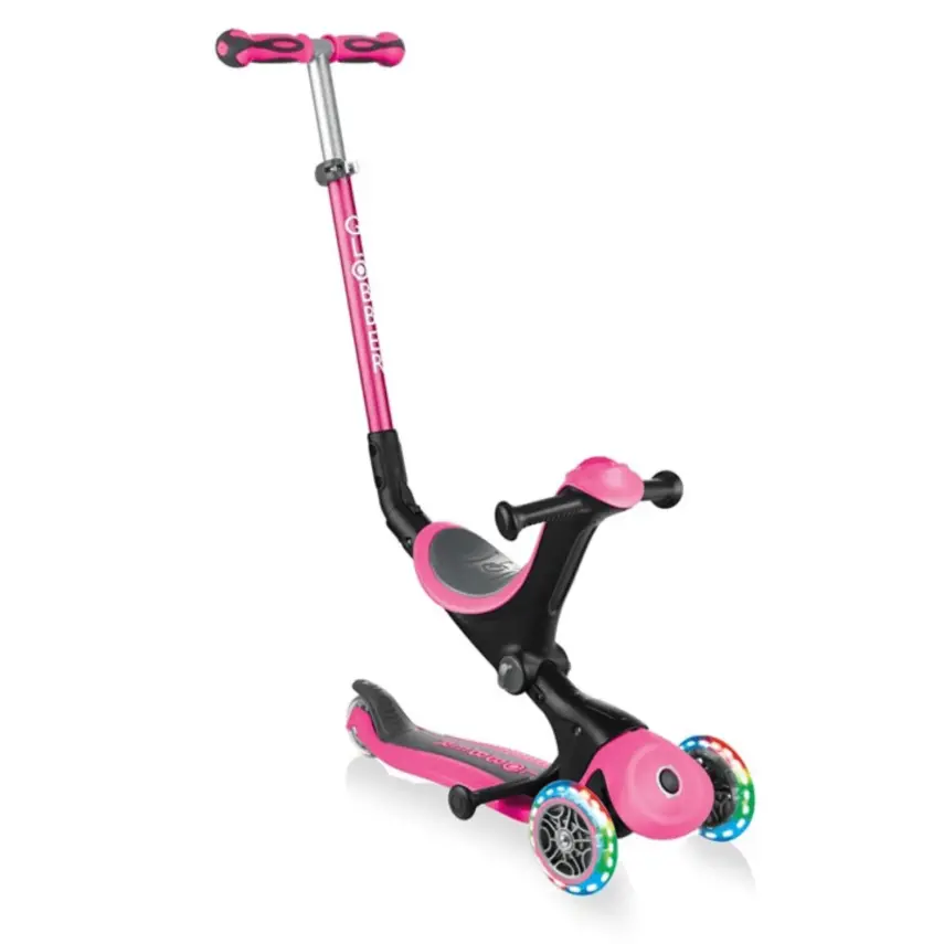Globber Go Up Deluxe Işıklı Scooter Pembe - 8