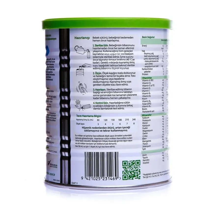 Golden Goat 1 Keçi Bebek Sütü 400 gr - 8