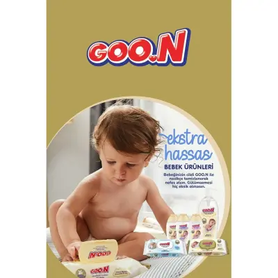 Goon Sensitive Ekstra Hassas Islak Mendil 3x56lı - 9