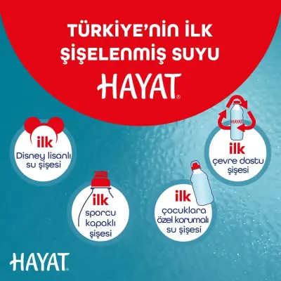 Hayat Doğal Mineralli Su 6lı - 8