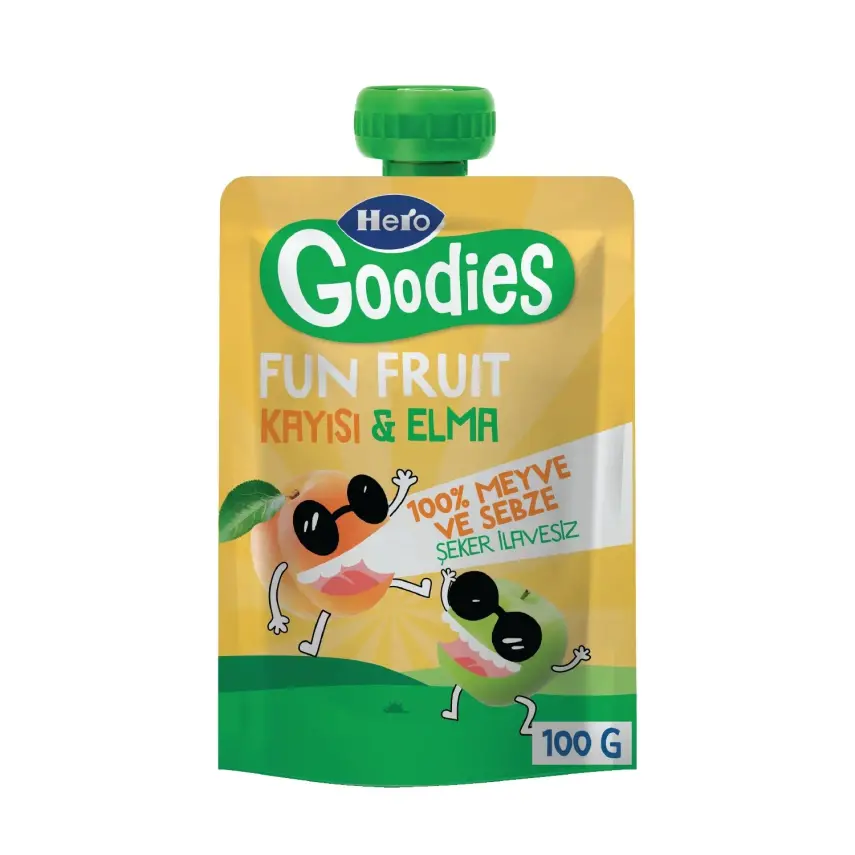 Hero Baby Goodies Kayısı-Elma Meyve Püresi 100 gr - 1