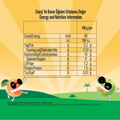 Hero Baby Goodies Kayısı-Elma Meyve Püresi 100 gr - 4