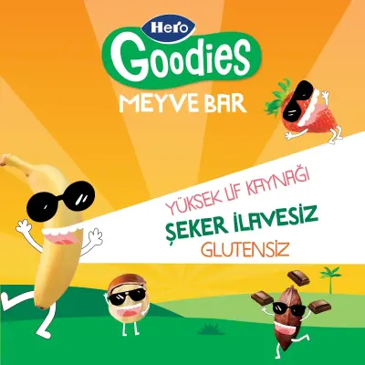 Hero Baby Goodies Meyve Barı Fındık Kakao 30 gr - 2