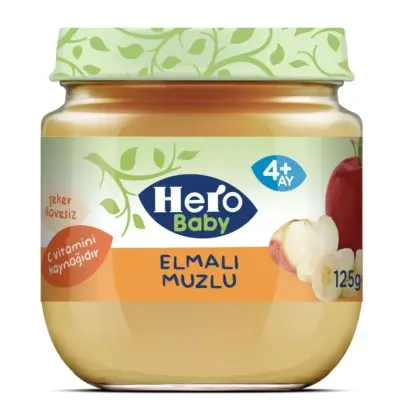 Hero Baby Kavanoz Maması Elmalı Muzlu 125 Gr - 2