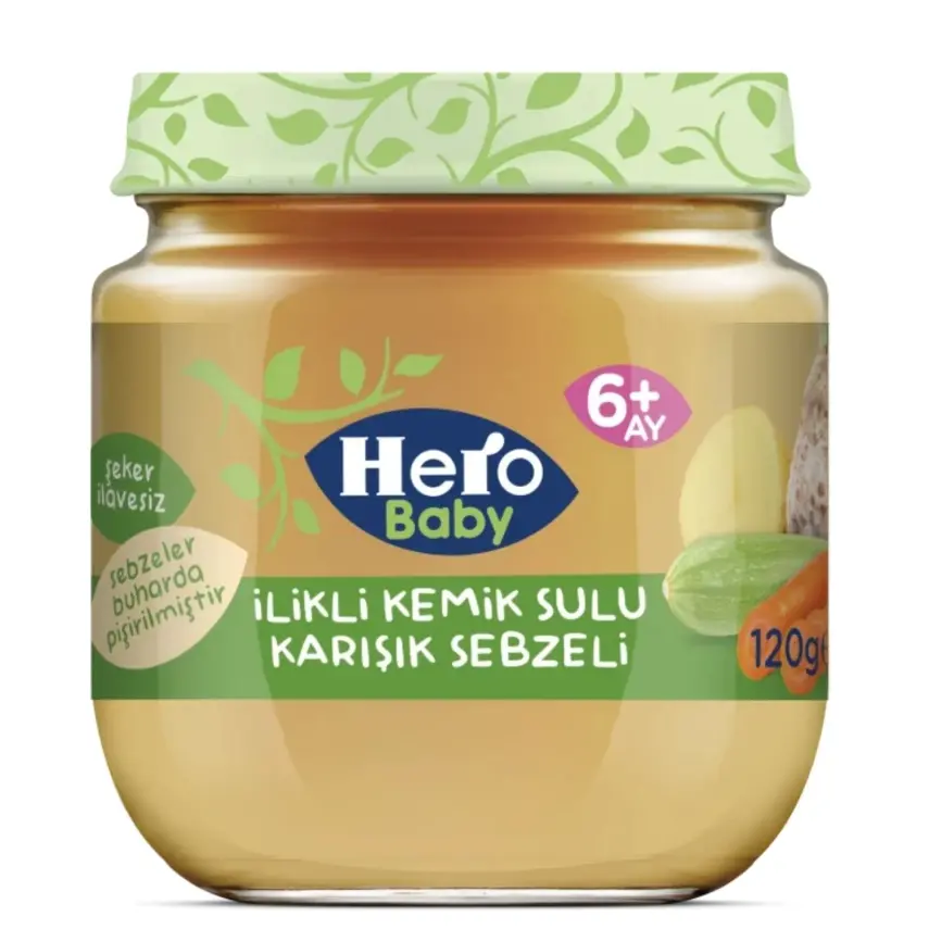 Hero Baby Kemik Sulu Karışık Sebzeli 120 Gr - 1