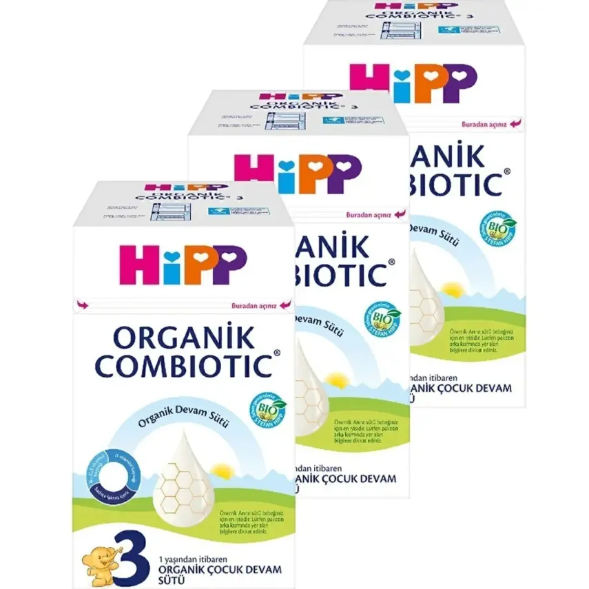 Hipp 3 Organik Combiotic Devam Sütü 800 gr x3 - 1