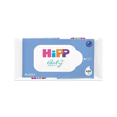 Hipp Babysanft Ultra Sensitive Yenidoğan Temizlik ve Bakım Mendili 10lu