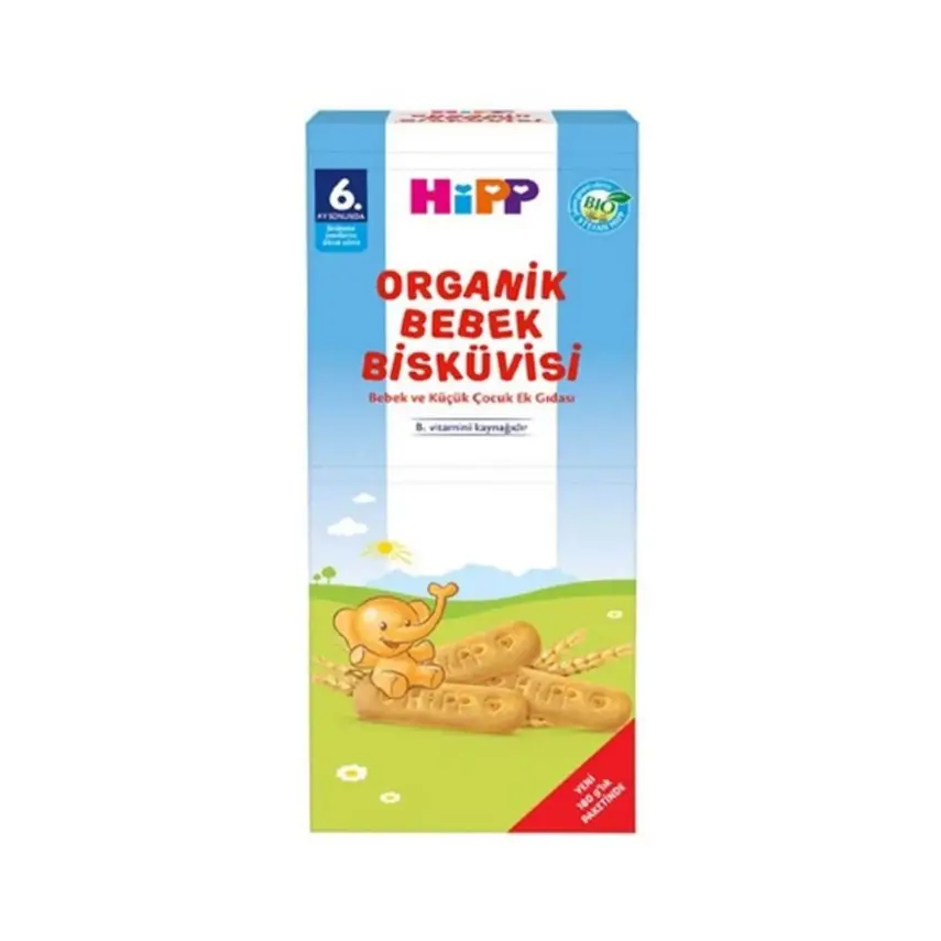 Hipp Organik Bebek Bisküvisi 180 gr - 1