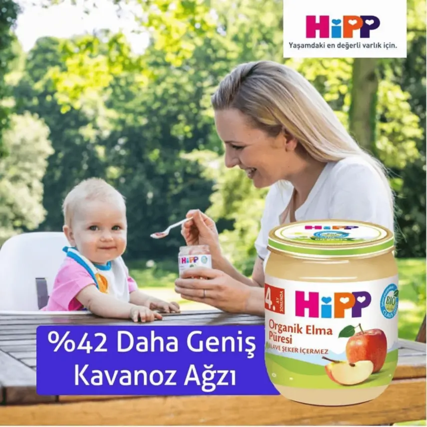 Hipp Organik Elma Püresi 125 gr x3 - 6