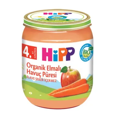 Hipp Organik Elmalı Havuç Püresi 125 gr - 3