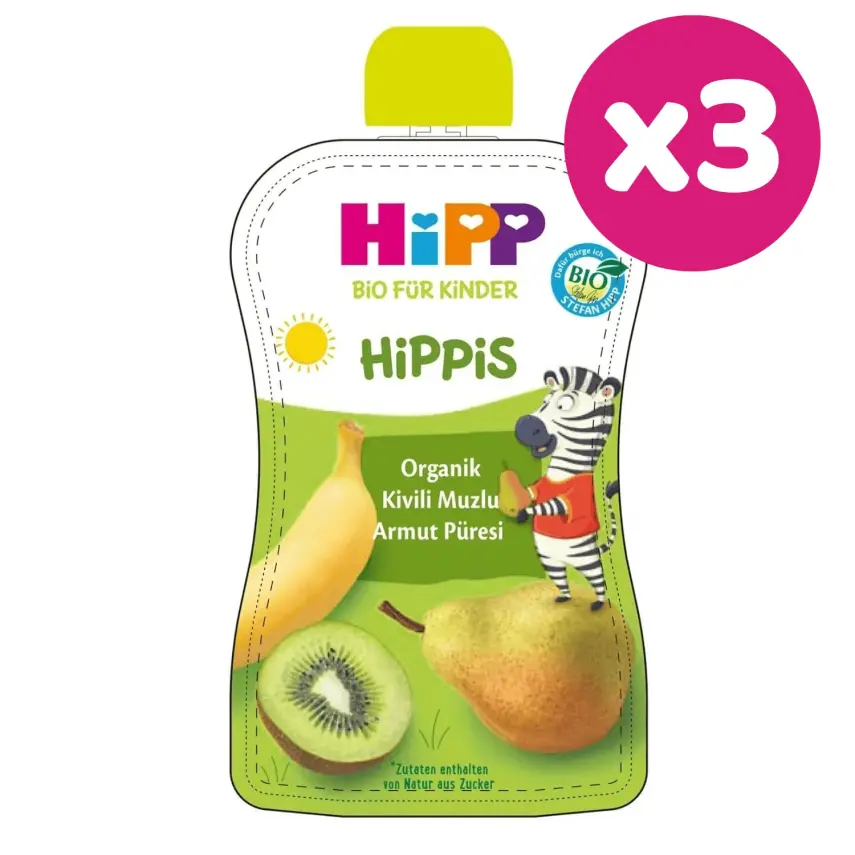 Hipp Organik Kivili Muzlu Armut Püresi 100 gr x3 - 2
