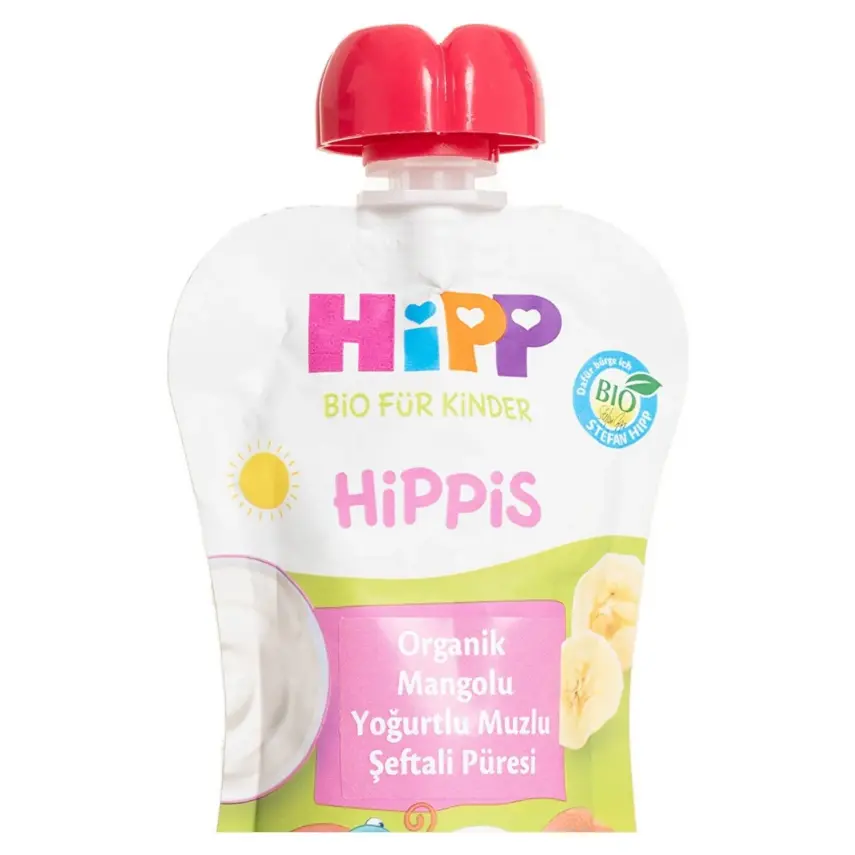 Hipp Organik Mangolu Yoğurtlu Muzlu Şeftali Püresi 100gr - 2