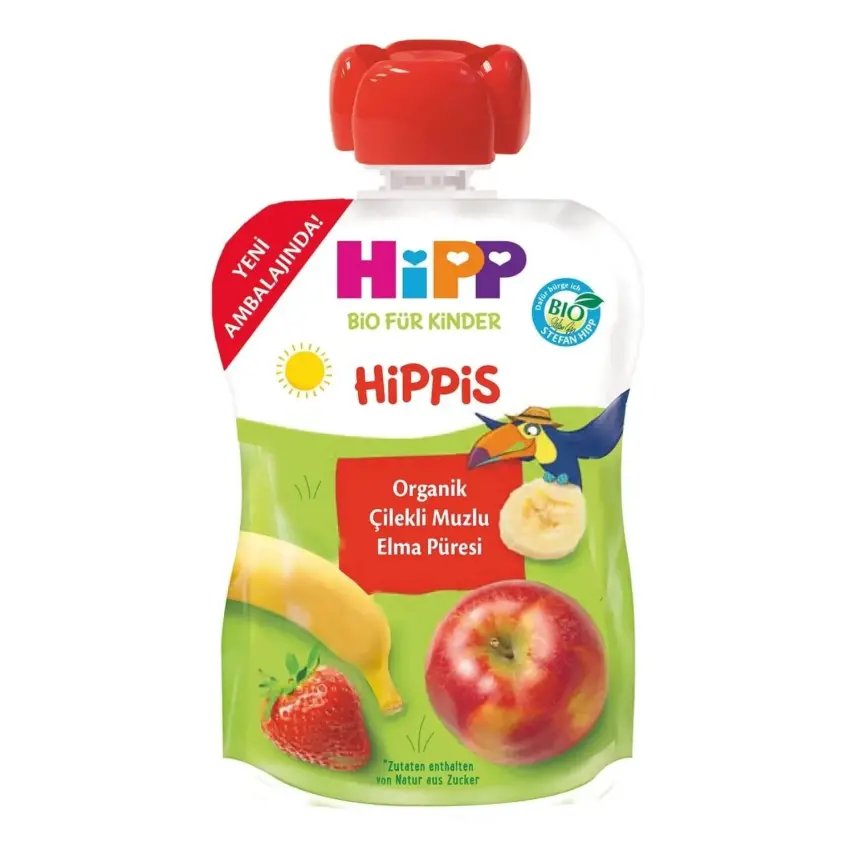 Hipp Organik Muzlu Elmalı Armut Püresi 100 gr - 1