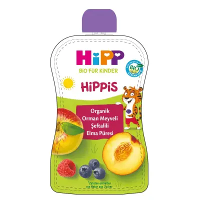 Hipp Organik Orman Meyveli Şeftalili Elma Püresi 100 gr - 6