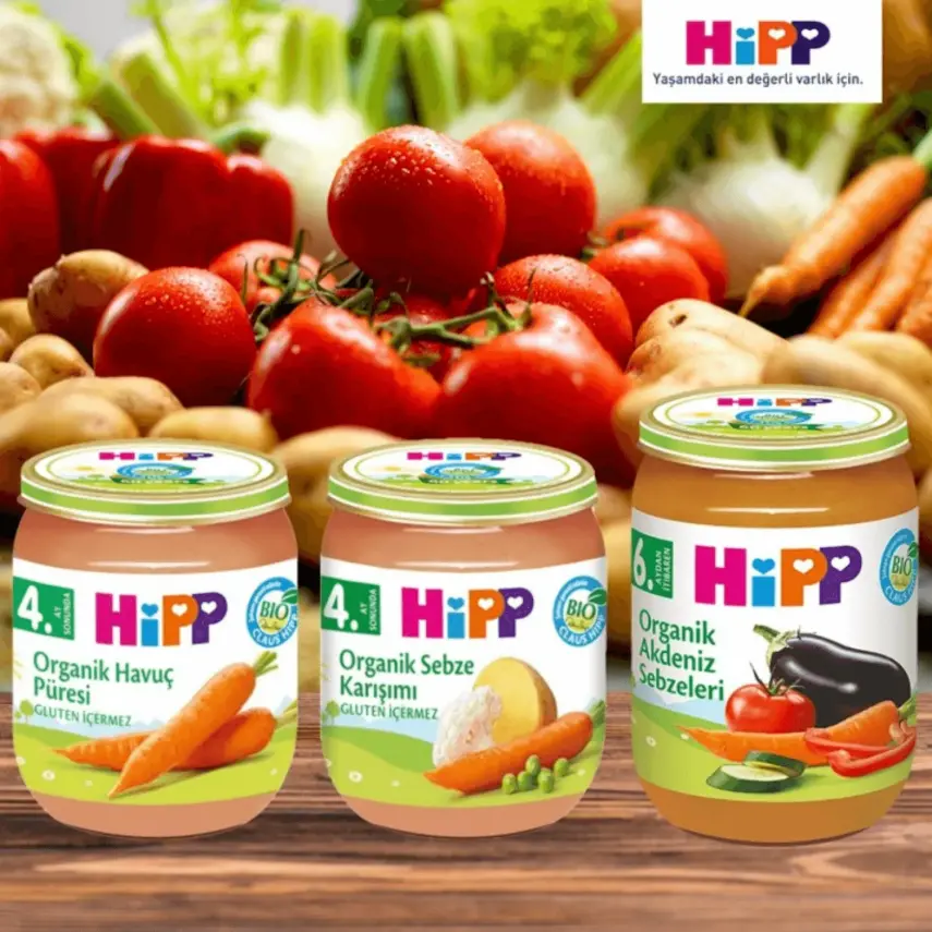 Hipp Organik Sebze Karışımı 125 gr x3 - 5