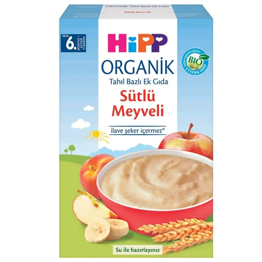 Hipp Organik Sütlü Meyveli Tahıl Bazlı 250 gr - 1
