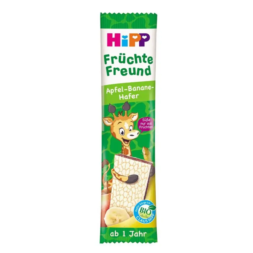 Hipp Organik Yulaflı Elmalı Muzlu Meyve Barı 23gr - 1