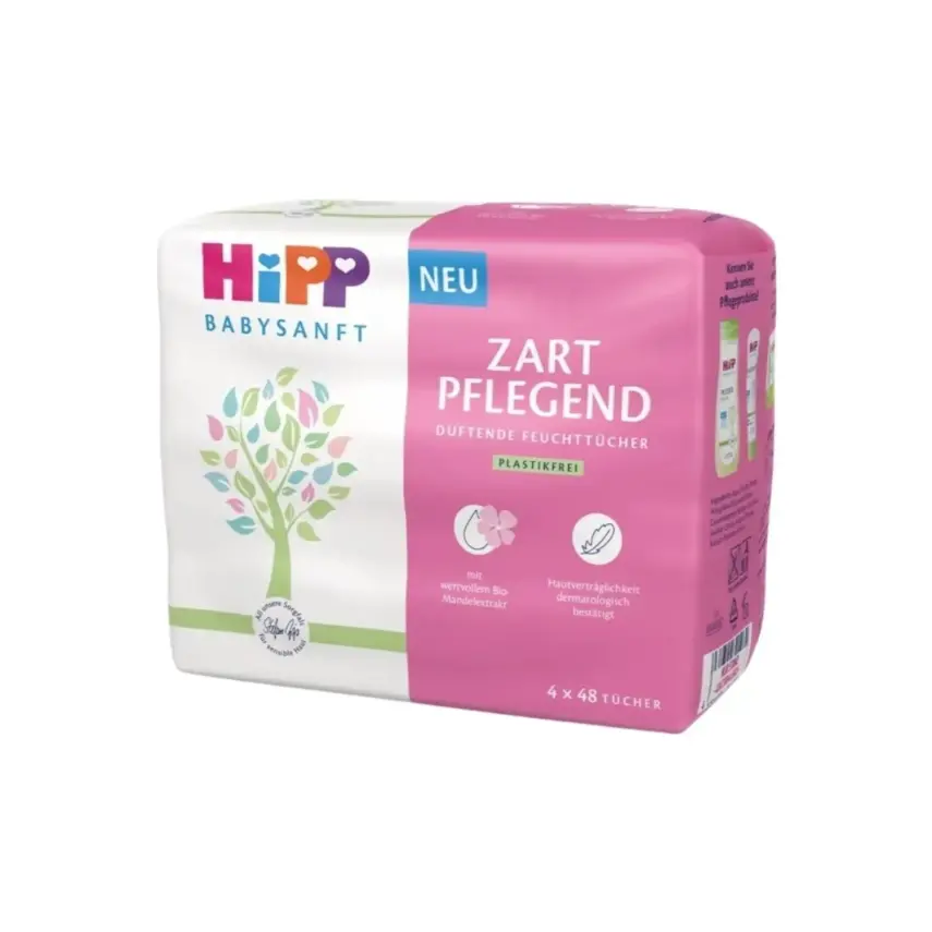 Hipp Temizlik ve Bakım Islak Mendili 4x48li - 1