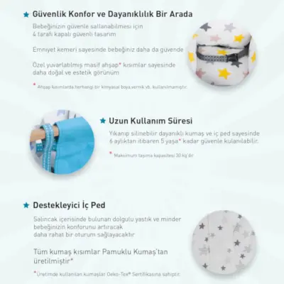 Holmen Şelale Salıncak Ekru - 5