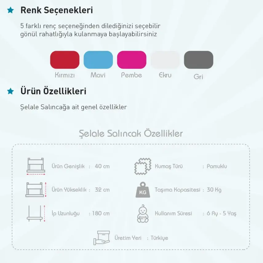 Holmen Şelale Salıncak Gold - 6