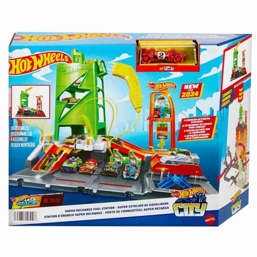 Hot Wheels Elektrikli Araç Şarj İstasyonu Oyun Seti - 5