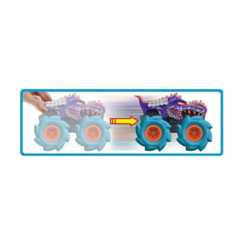 Hot Wheels Monster Trucks 1:43 Çek Bırak Arabalar - 5