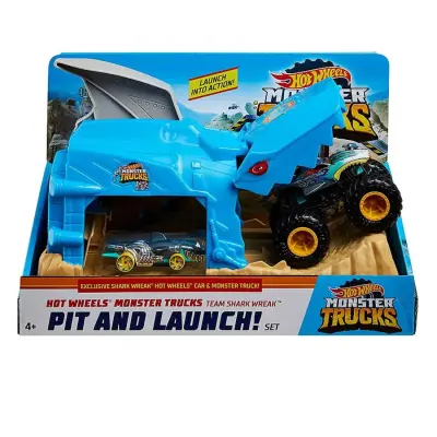 Hot Wheels Monster Trucks Fırlatıcılı Oyun Seti