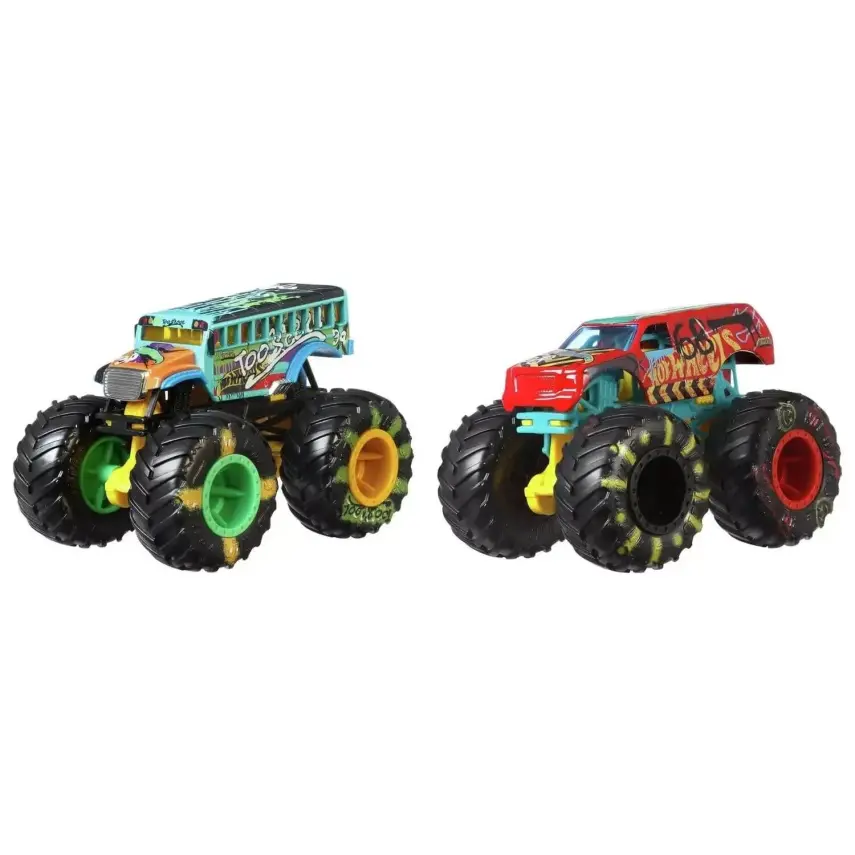 Hot Wheels Monster Trucks Güçlü İkili 1:64 Arabalar - 2