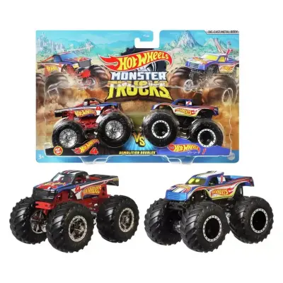 Hot Wheels Monster Trucks Güçlü İkili 1:64 Arabalar - 14
