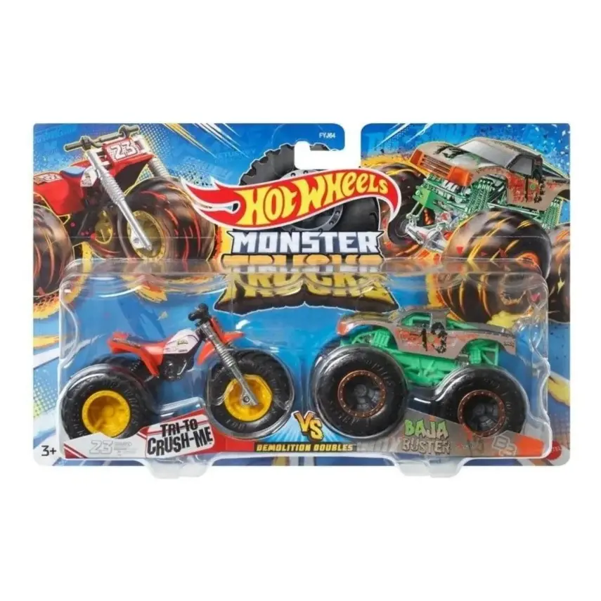 Hot Wheels Monster Trucks Güçlü İkili 1:64 Arabalar - 16
