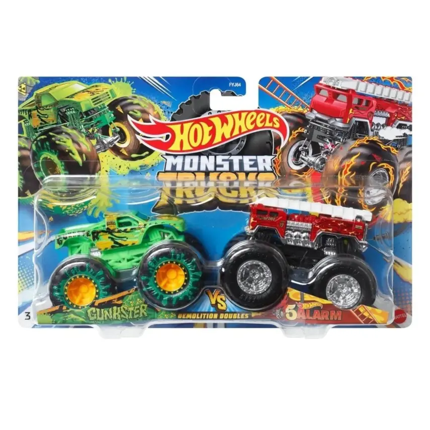 Hot Wheels Monster Trucks Güçlü İkili 1:64 Arabalar - 17