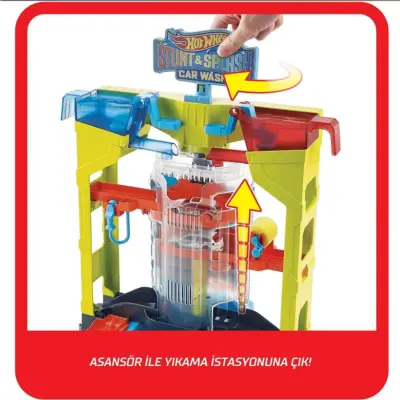 Hot Wheels Oto Yıkamada Renk Değiştirme Oyun Seti - 8
