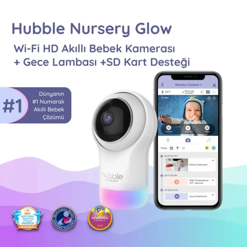 Hubble Glow Full HD Wifi Bebek Kamerası - 3