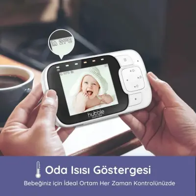 Hubble Nursery View Glow 2,8 inç Dijital Bebek Kamerası - 6