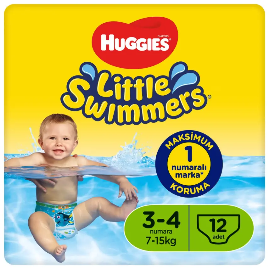 Huggies Little Swimmers Mayo Bebek Bezi Small 7-15 Kg  - 8