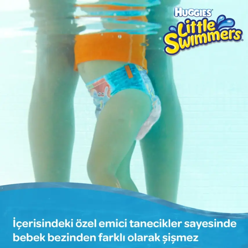 Huggies Little Swimmers Mayo Bebek Bezi Small 7-15 Kg  - 3