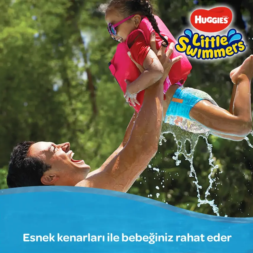 Huggies Little Swimmers Mayo Bebek Bezi Small 7-15 Kg  - 9