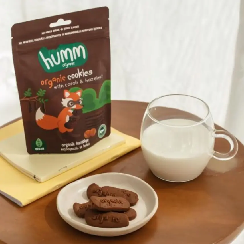 Humm Organic Keçiboynuzlu ve Fındıklı Kurabiye 55 gr - 8