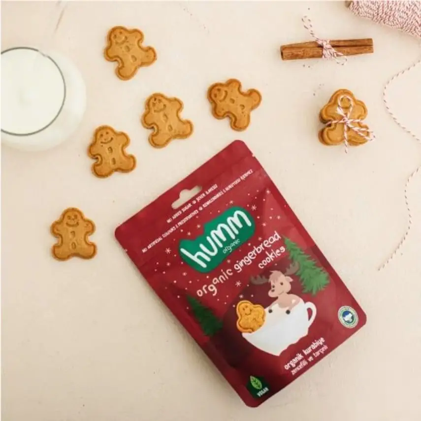 Humm Organic Tarçınlı ve Zencefilli Kurabiye 55 gr - 4