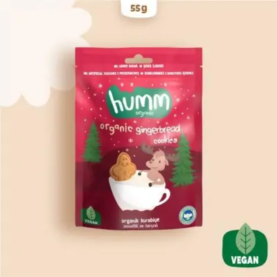 Humm Organic Tarçınlı ve Zencefilli Kurabiye 55 gr