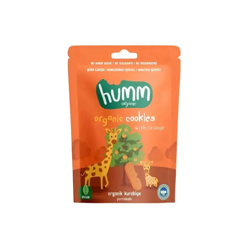 Humm Organic Vegan Portakallı Kurabiye 55 gr - 2