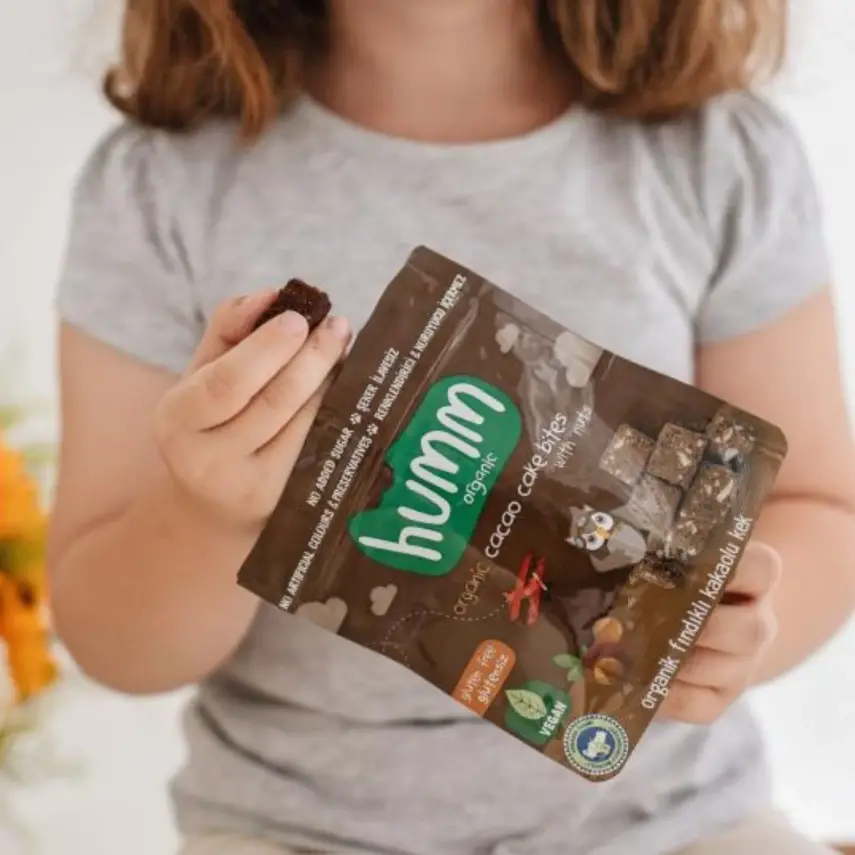 Humm Organik Glutensiz Vegan Kakaolu ve Fındıklı Kek 30 gr - 8