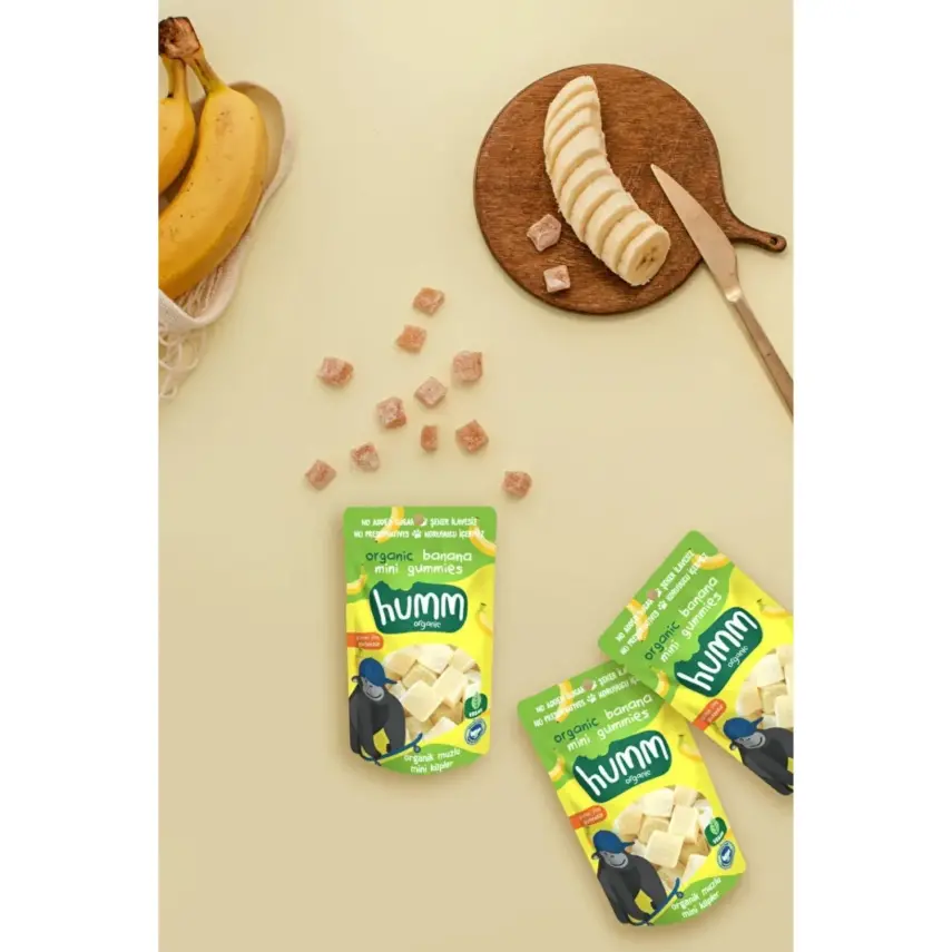 Humm Organik Glutensiz Vegan Muzlu Mini Küpler 30gr - 5
