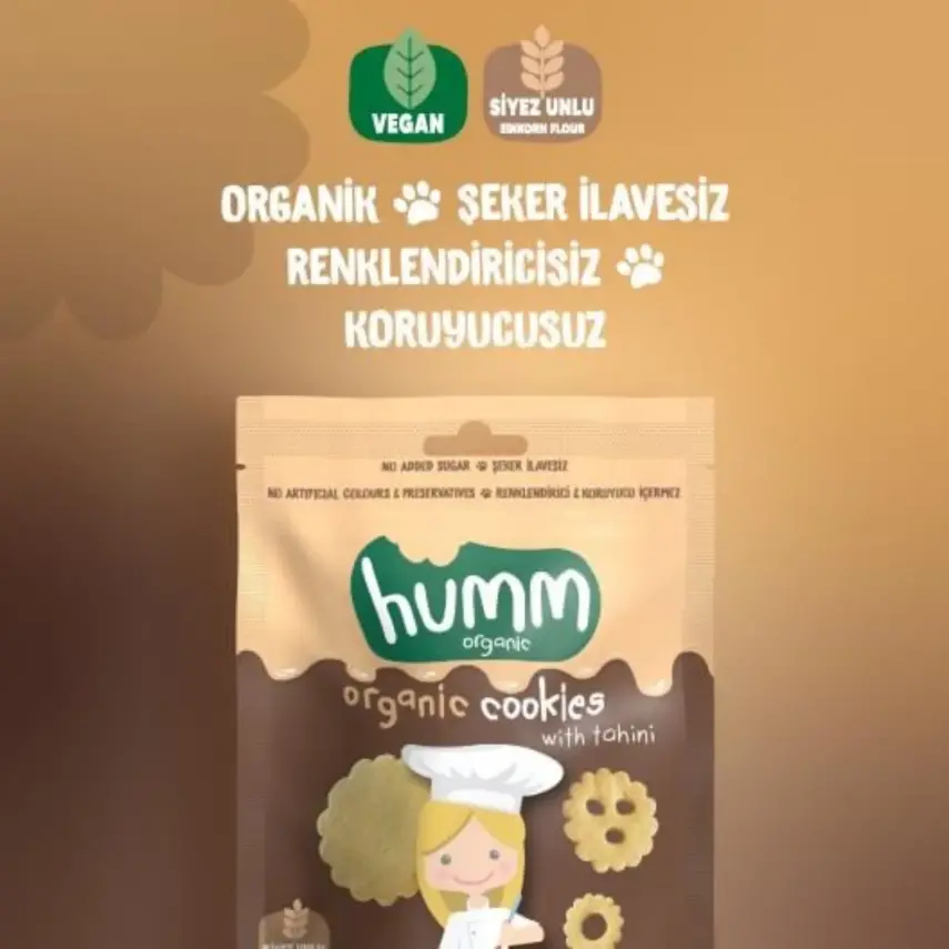 Humm Tahinli ve Pekmezli Vegan Kurabiye 55 gr - 7