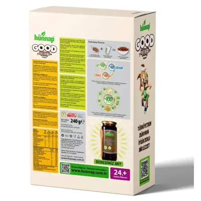 Hünnap Good Keçi Sütlü Kakaolu Gevrek (Şekersiz) 240 gr - 3